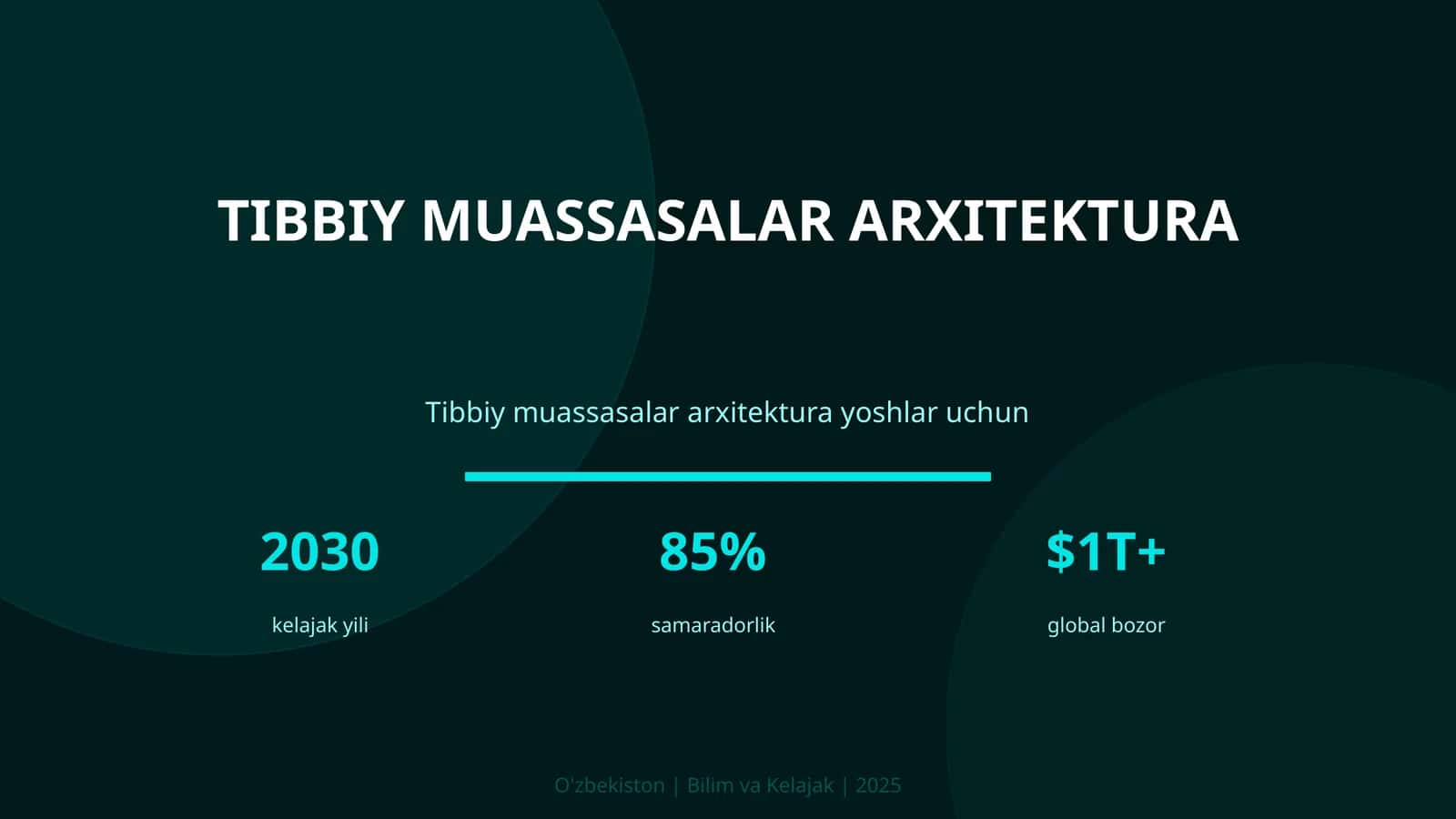 Tibbiy muassasalar arxitektura 1