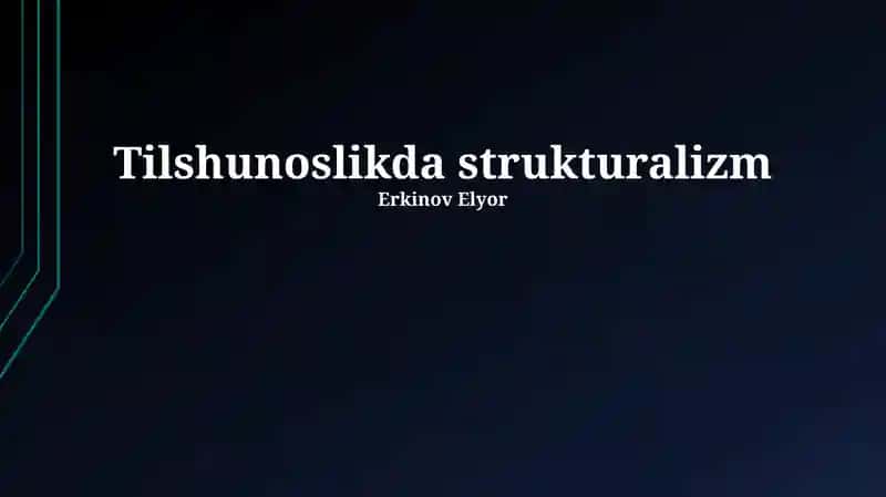 Strukturalizm 1