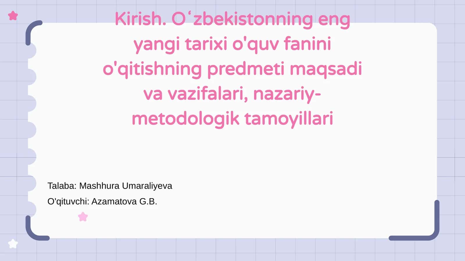 Kirish va mavzuning muhimligi 1