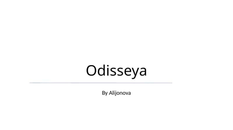 Odisseya 1