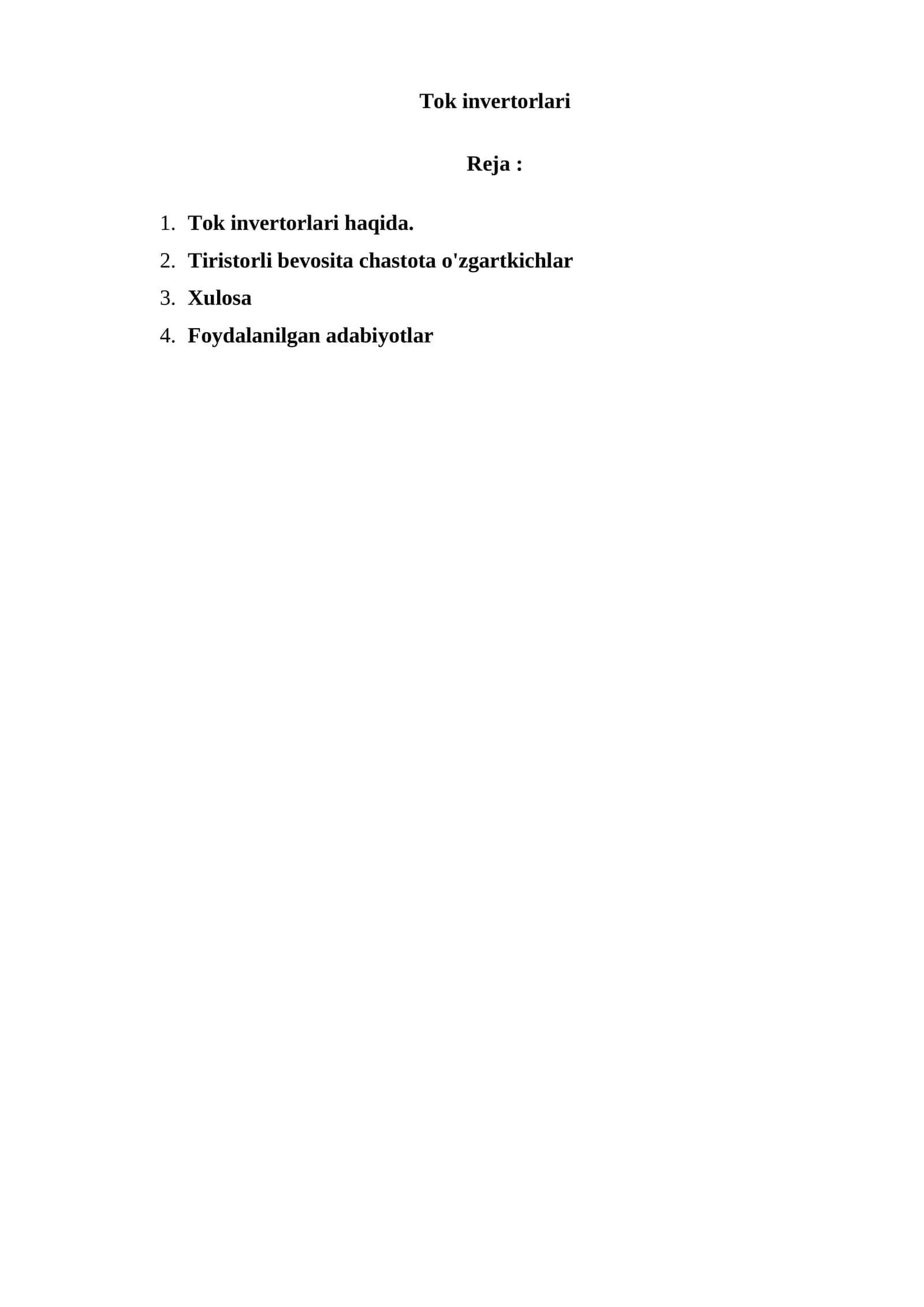 Tok invertorlari 1