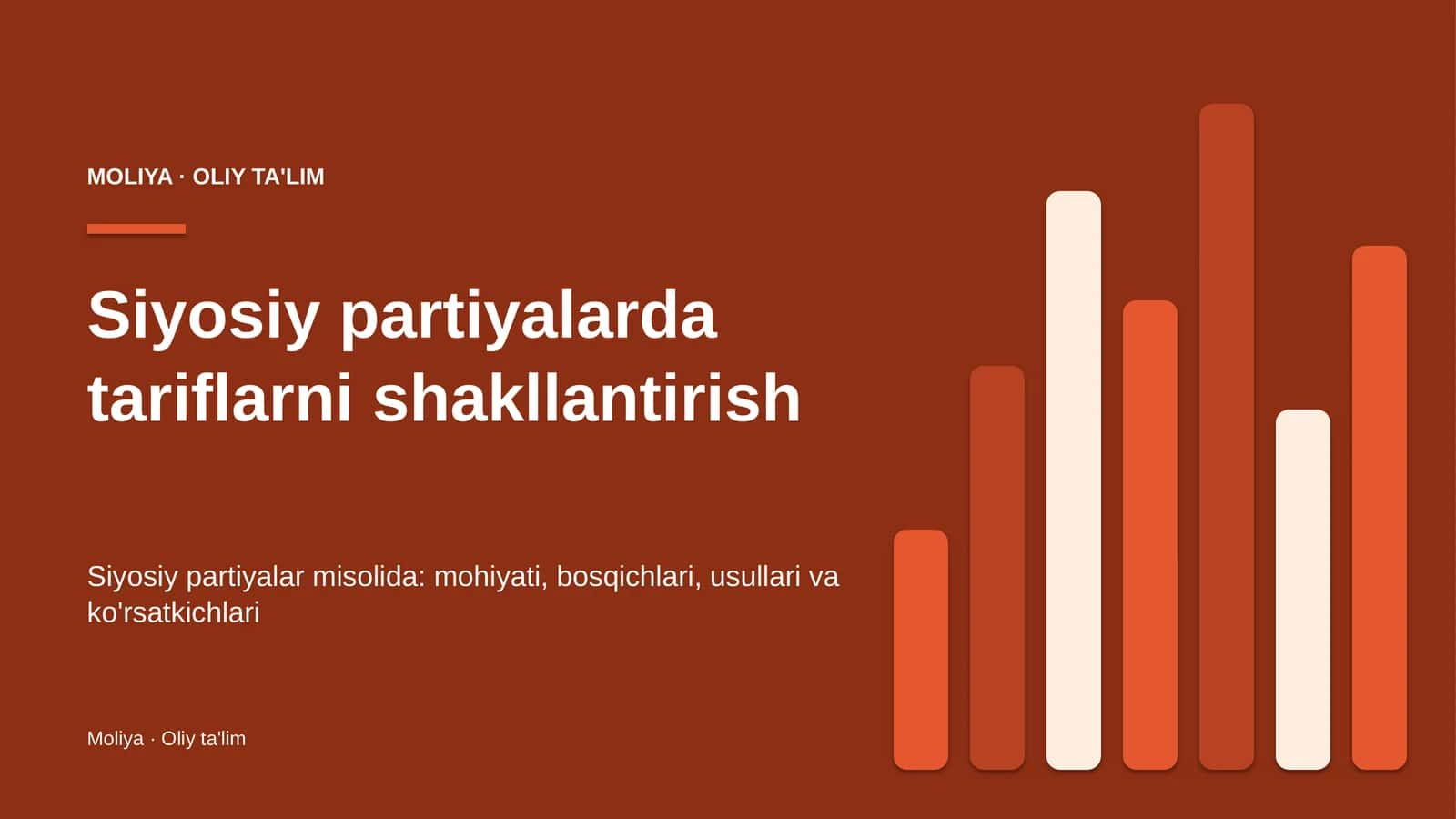 [Siyosiy partiyalarda tariflarni shakllantirish] 1