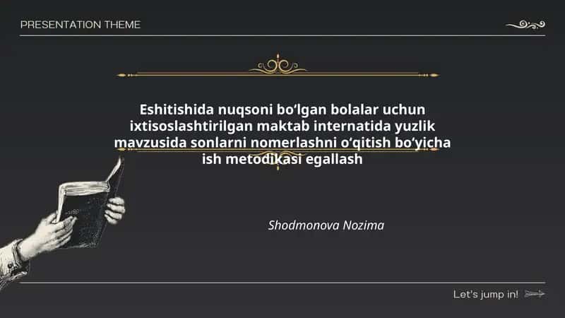 Yuzlik mavzusi 1