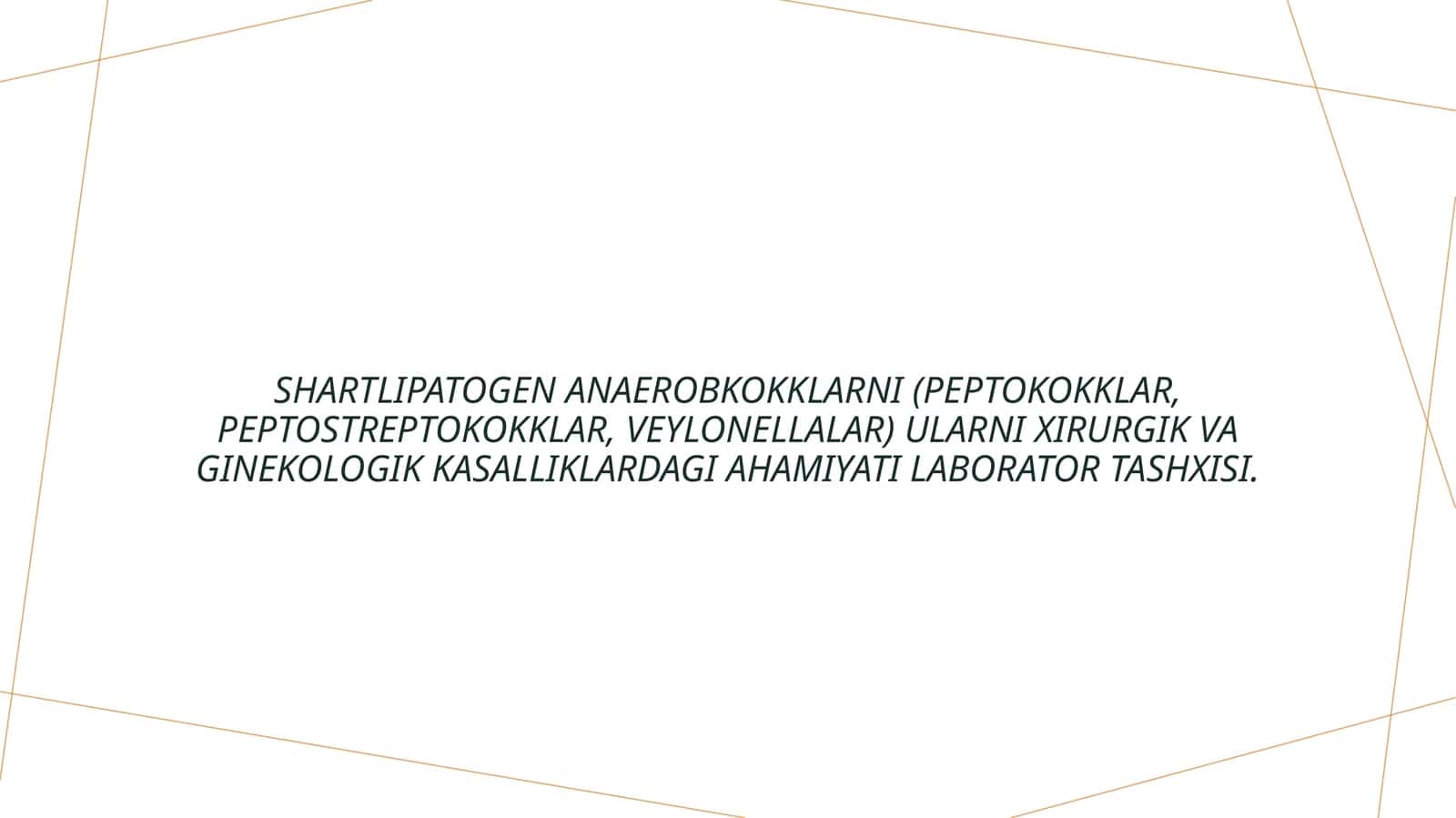 Shartli patogen anaerob kokklar laborator tashxisi 1