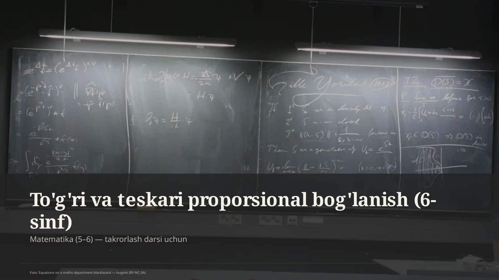 To'g'ri va teskari proporsional bog'lanish (6-sinf) 1