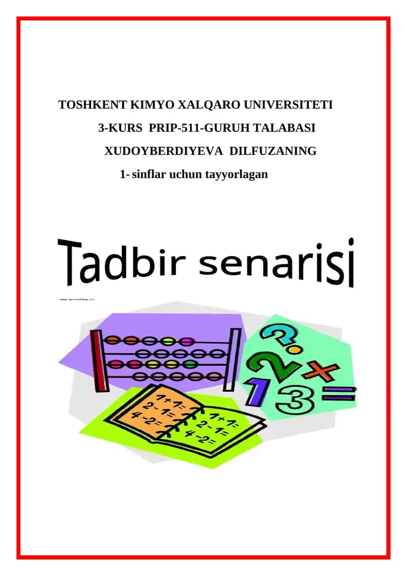 Matematika qasriga marhabo 1