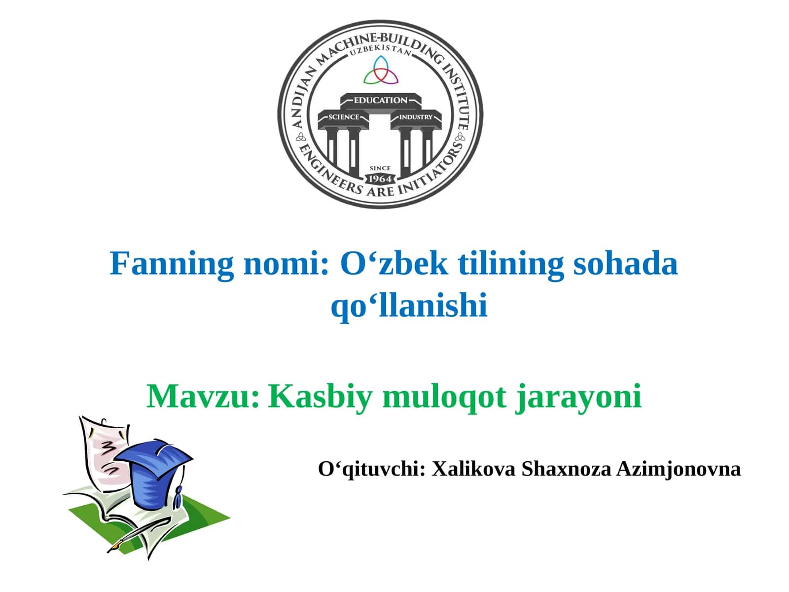 Kasbiymuloqotjarayoni 1