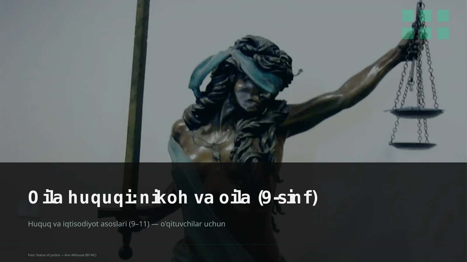 Huquq va iqtisodiyot asoslari (9–11) 1