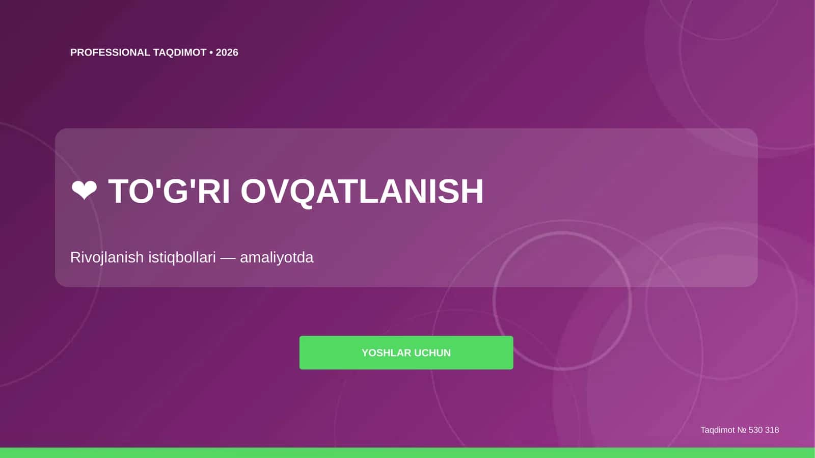 TO'G'RI OVQATLANISH 1