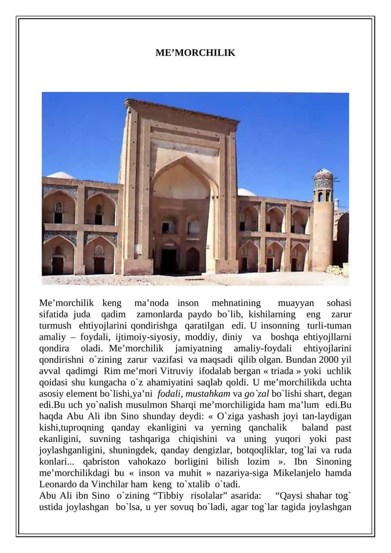 Kasblar haqida qisqa ma’lumotlar 1