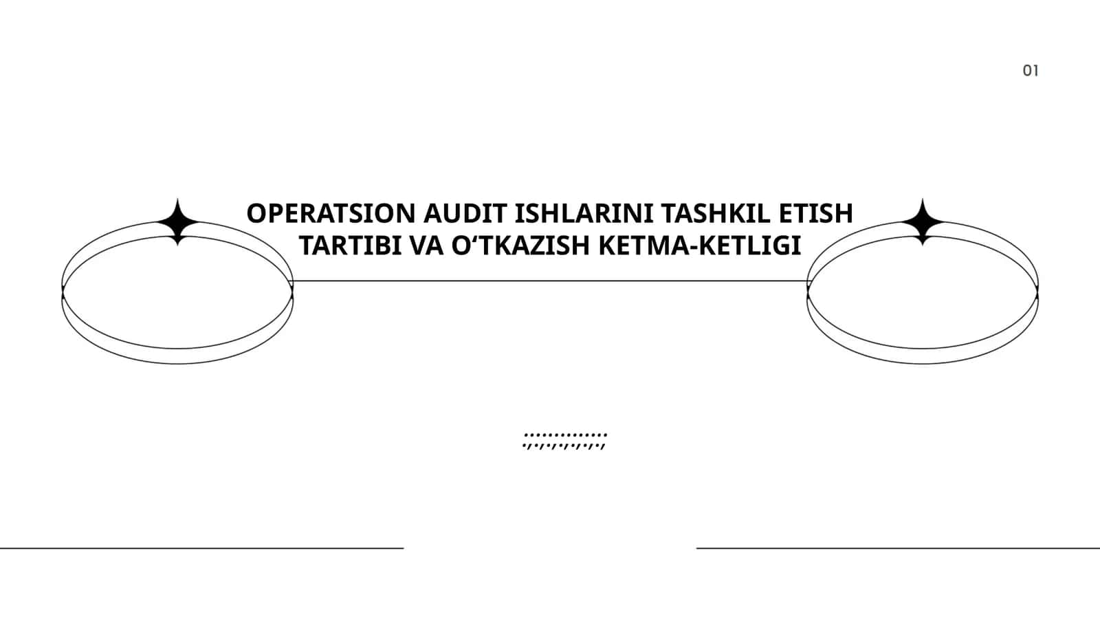 Operatsion audit ishlari tashkil etish tartibi va o‘tkazish ketma-ketligi 1