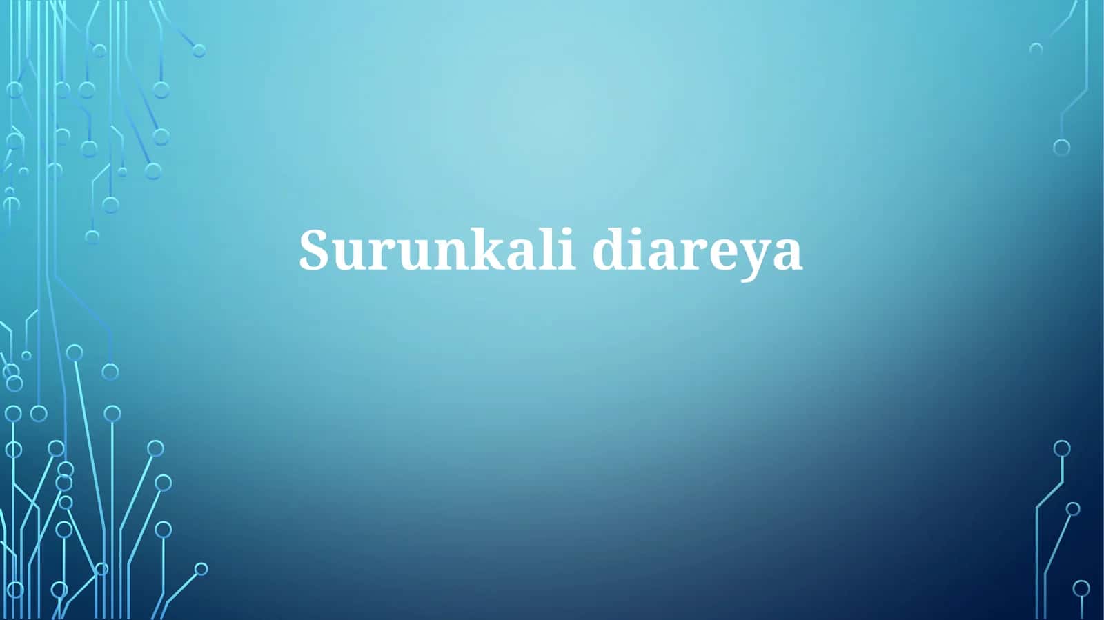 Surunkalidiareya 1