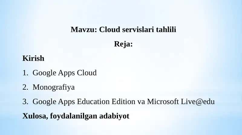 Cloud servislaritahlili 1