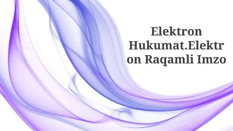 Elektron Hukumat.Elektron Raqamli Imzo 1