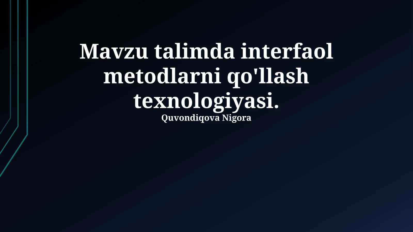 Interfaol o'yinlar va simulyatsiyalar 1