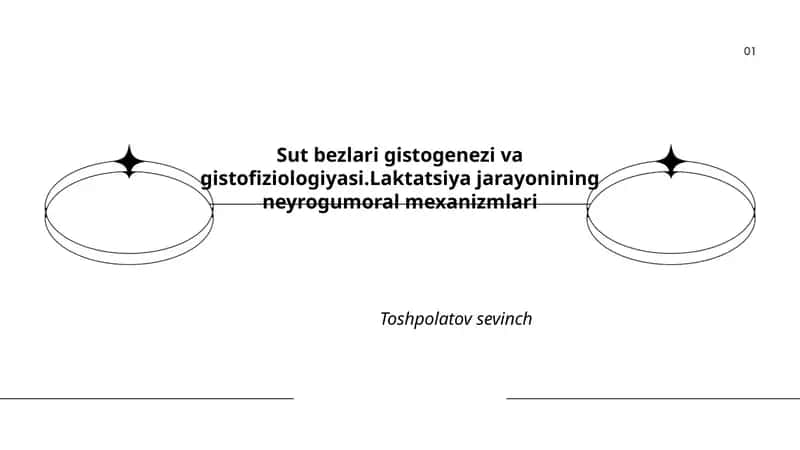 Sut bezlari gistogenezi va gistofiziologiyasi.Laktatsiya jarayonining neyrogumoral mexanizmlari 1