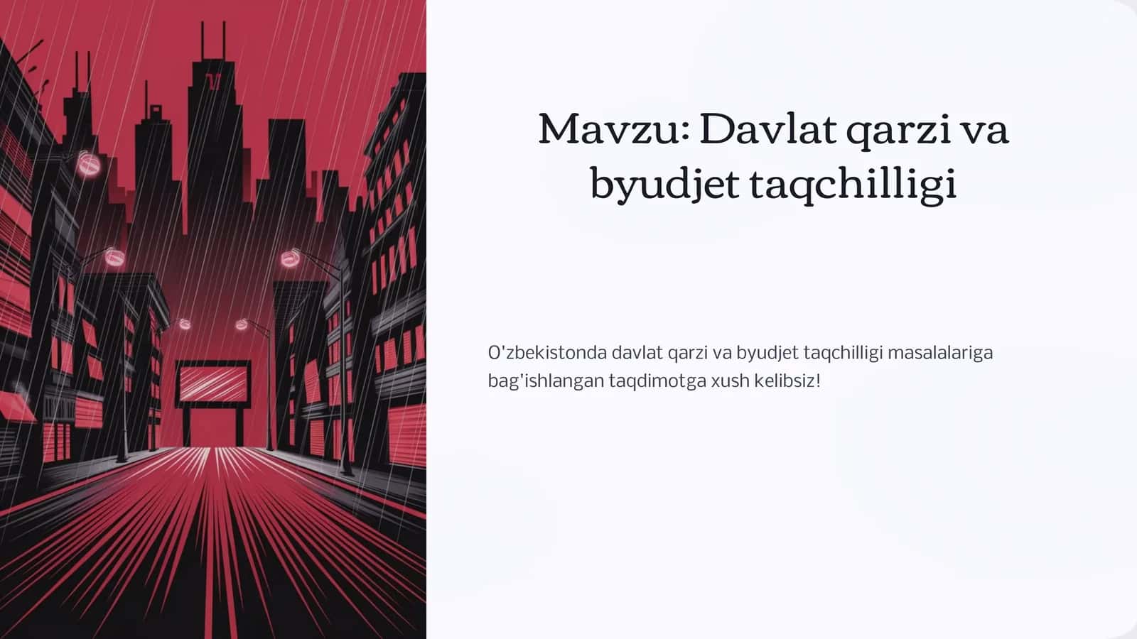 Davlat qarzi va byudjet taqchilligi 1