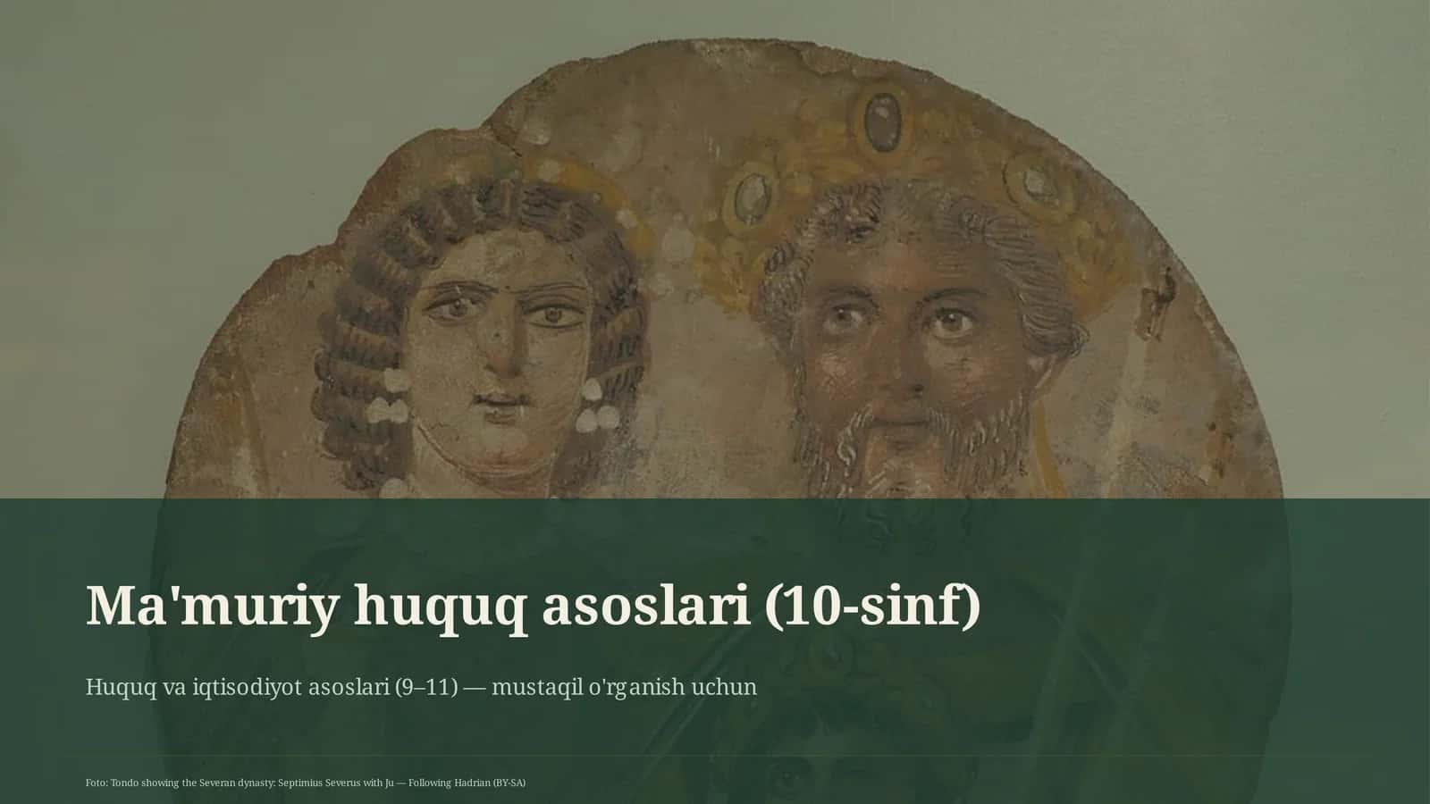 Ma'muriy huquq asoslari (10-sinf) 1