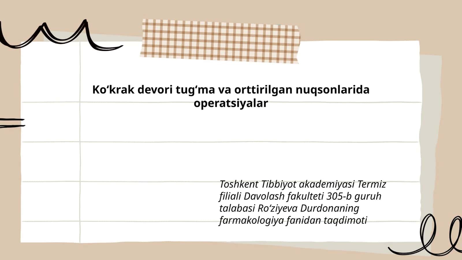Koʻkrak devori tugʻma va orttirilgan nuqsonlarida operatsiyalar 1