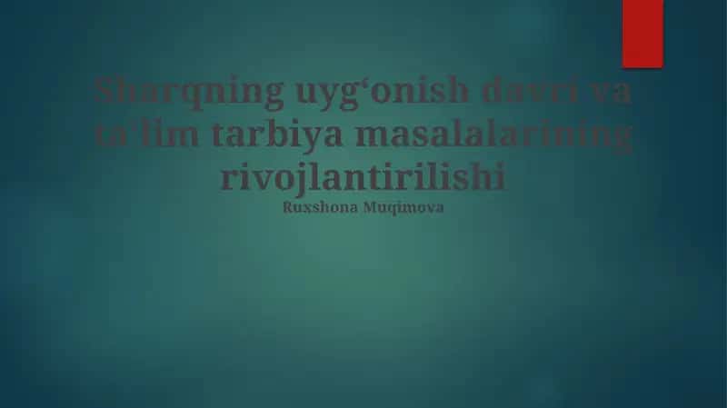 Sanʼat va fanlarni homiylik qilish 1