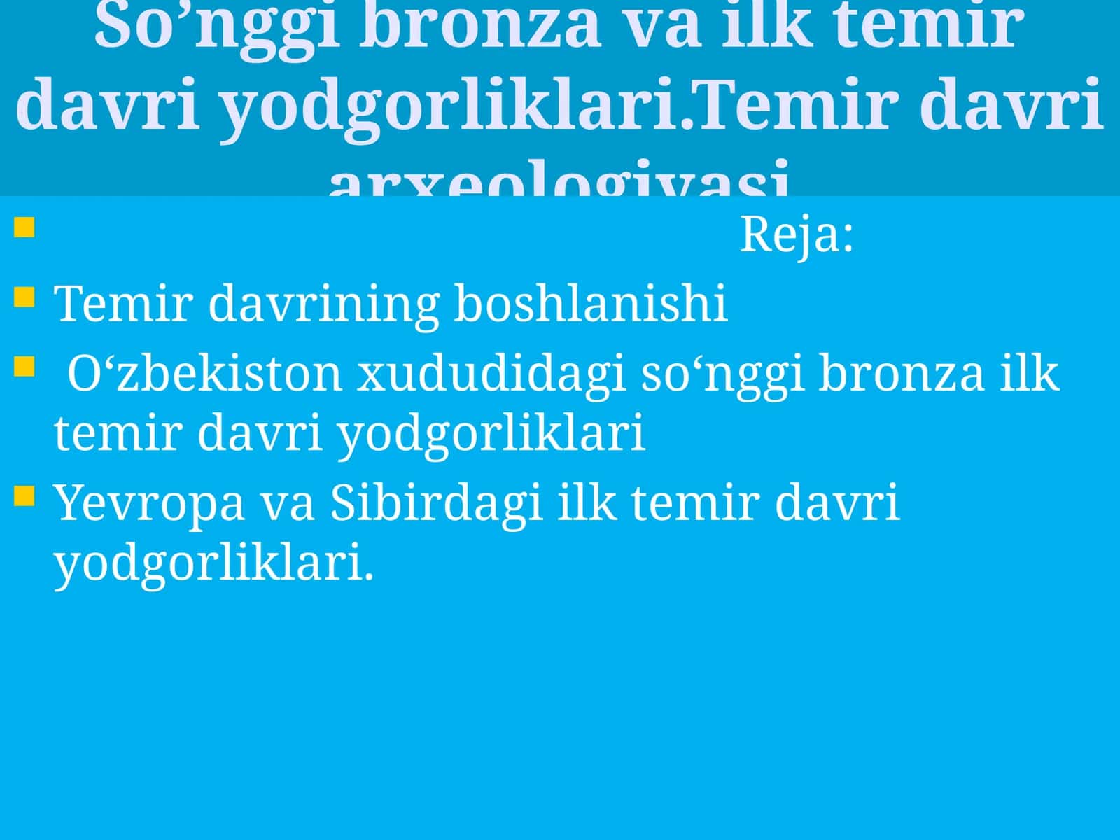 Temir davri arxeologiyasi 1