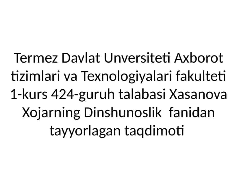 Din va hurfikrlilik 1