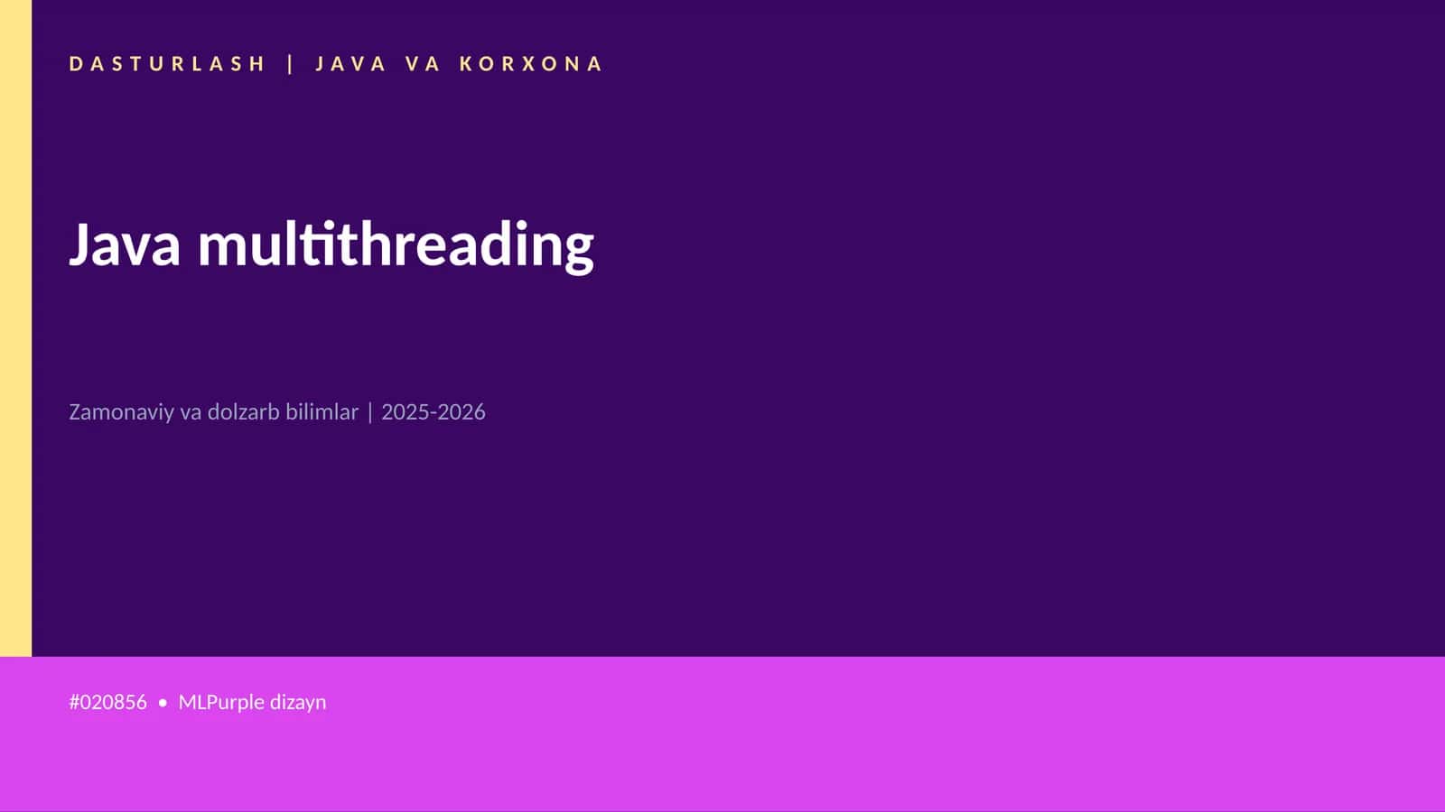 Java multithreading 1