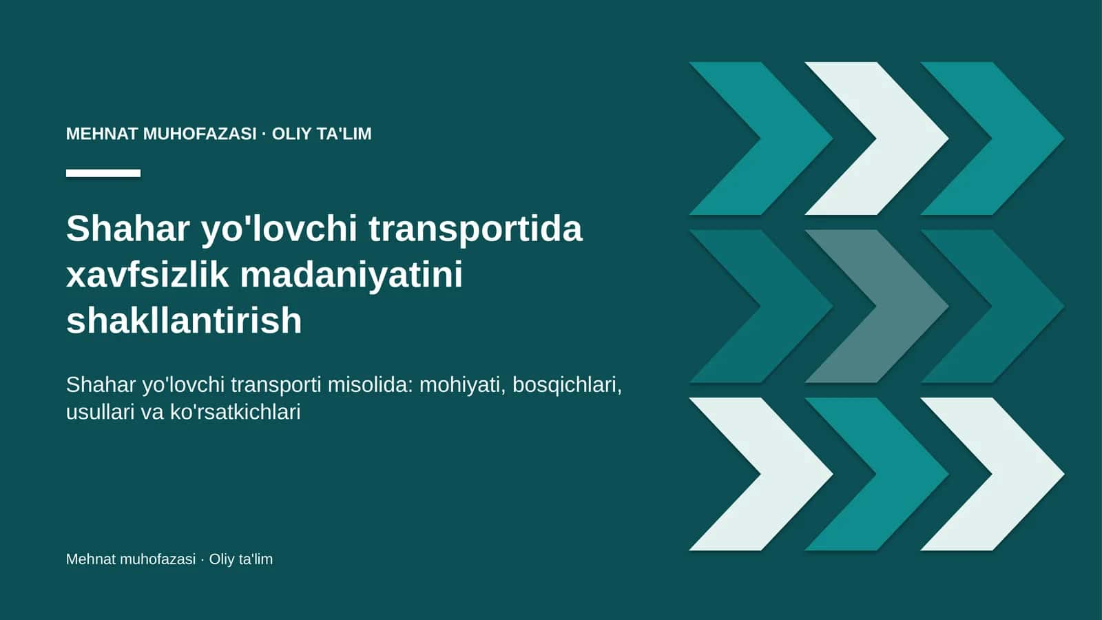 shahar yo'lovchi transportida xavfsizlik madaniyatini shakllantirish 2708 1