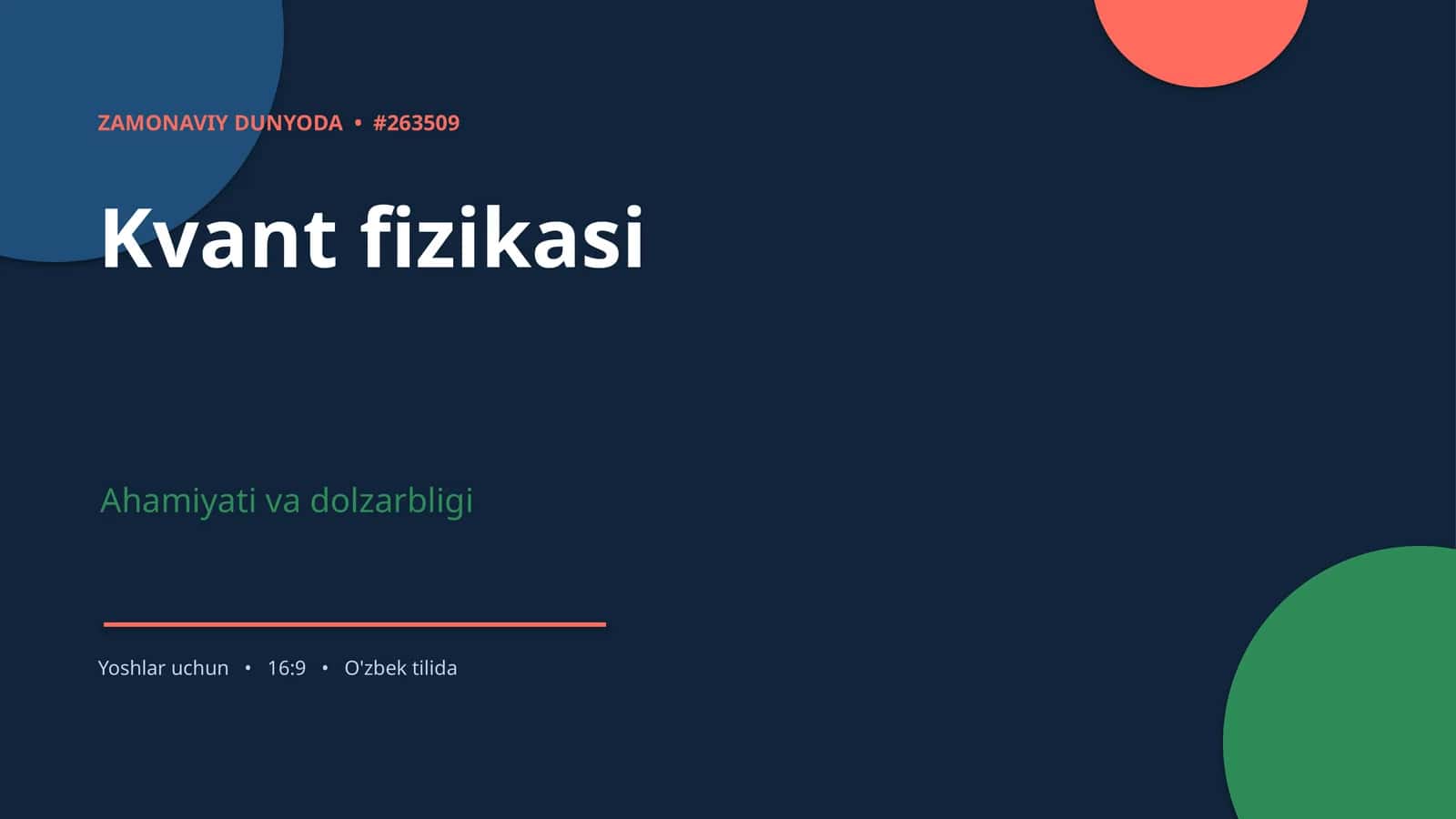 Kvant fizikasi 1