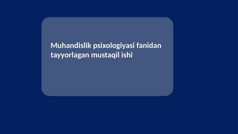 Operativ fikrlash 1