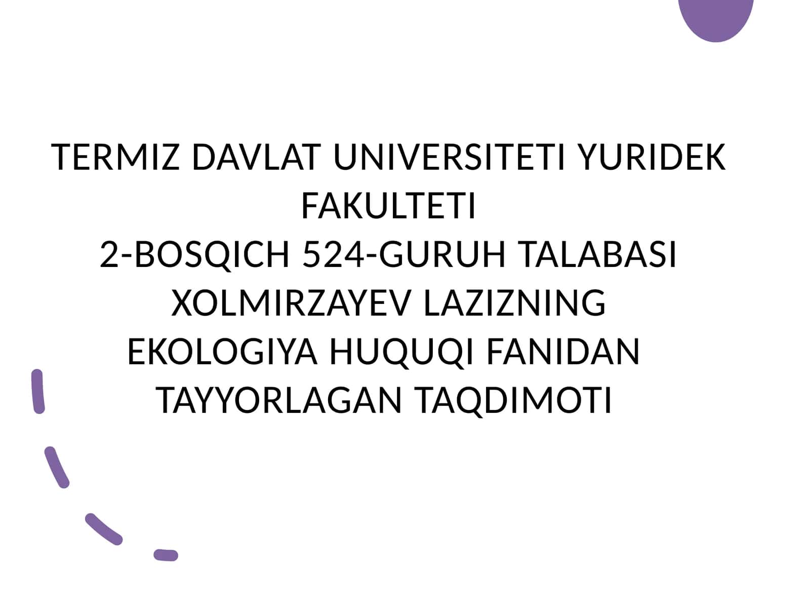 Yer va suvdan foydalanish va muhofaza qilishni huquqiy tartibi 1