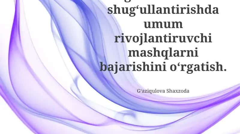 Yengil atletika bilan shugʻullantirishda umum rivojlantiruvchi mashqlarni bajarishini oʻrgatish 1