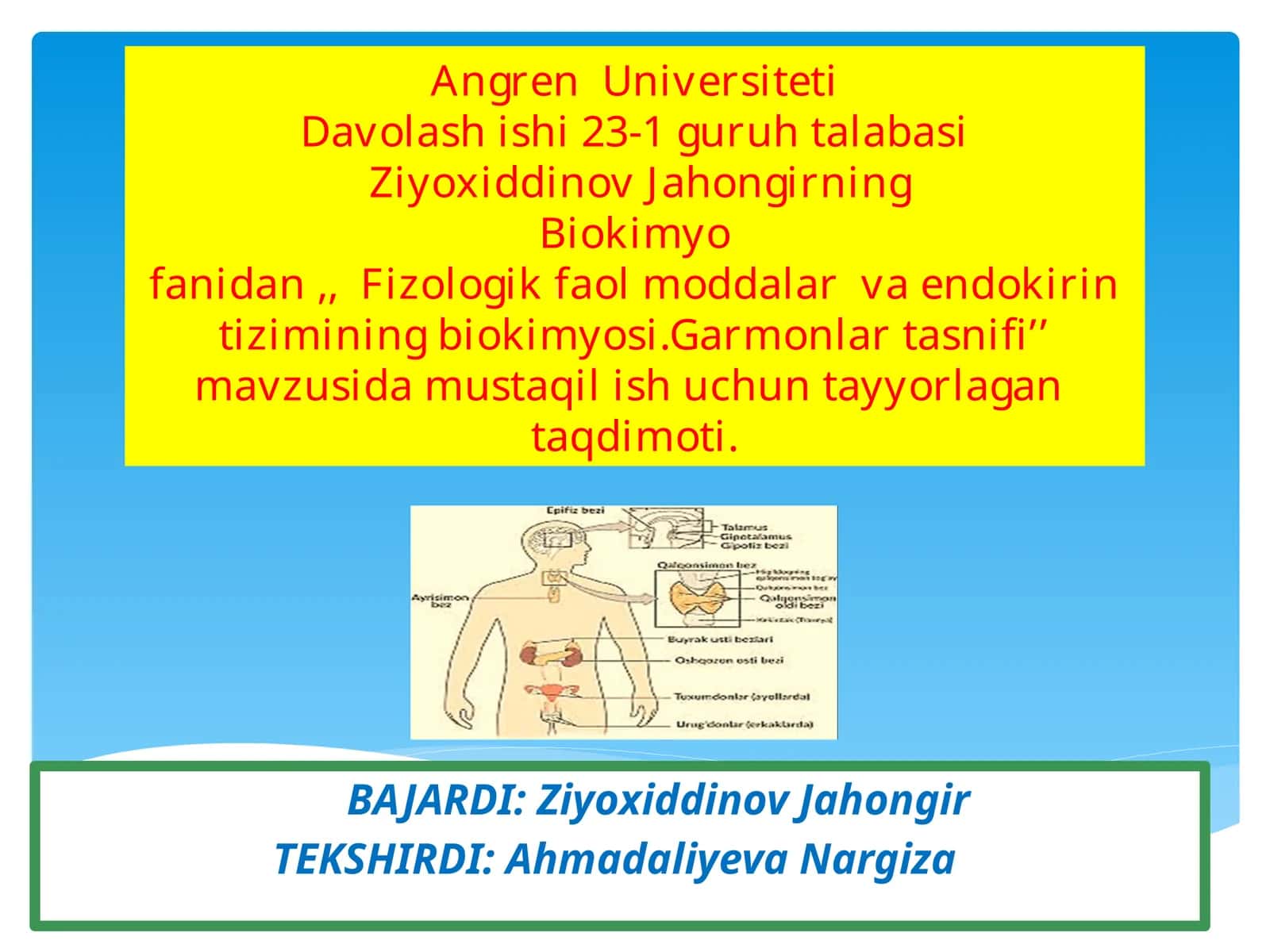 Garmonlar tasnifi 1