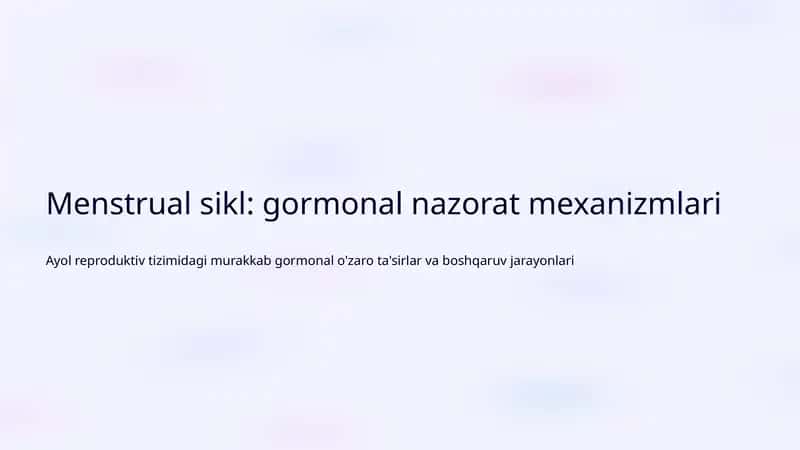 Menstrual sikl 1