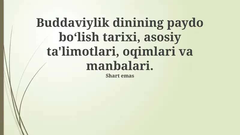 Buddizm maktablari 1