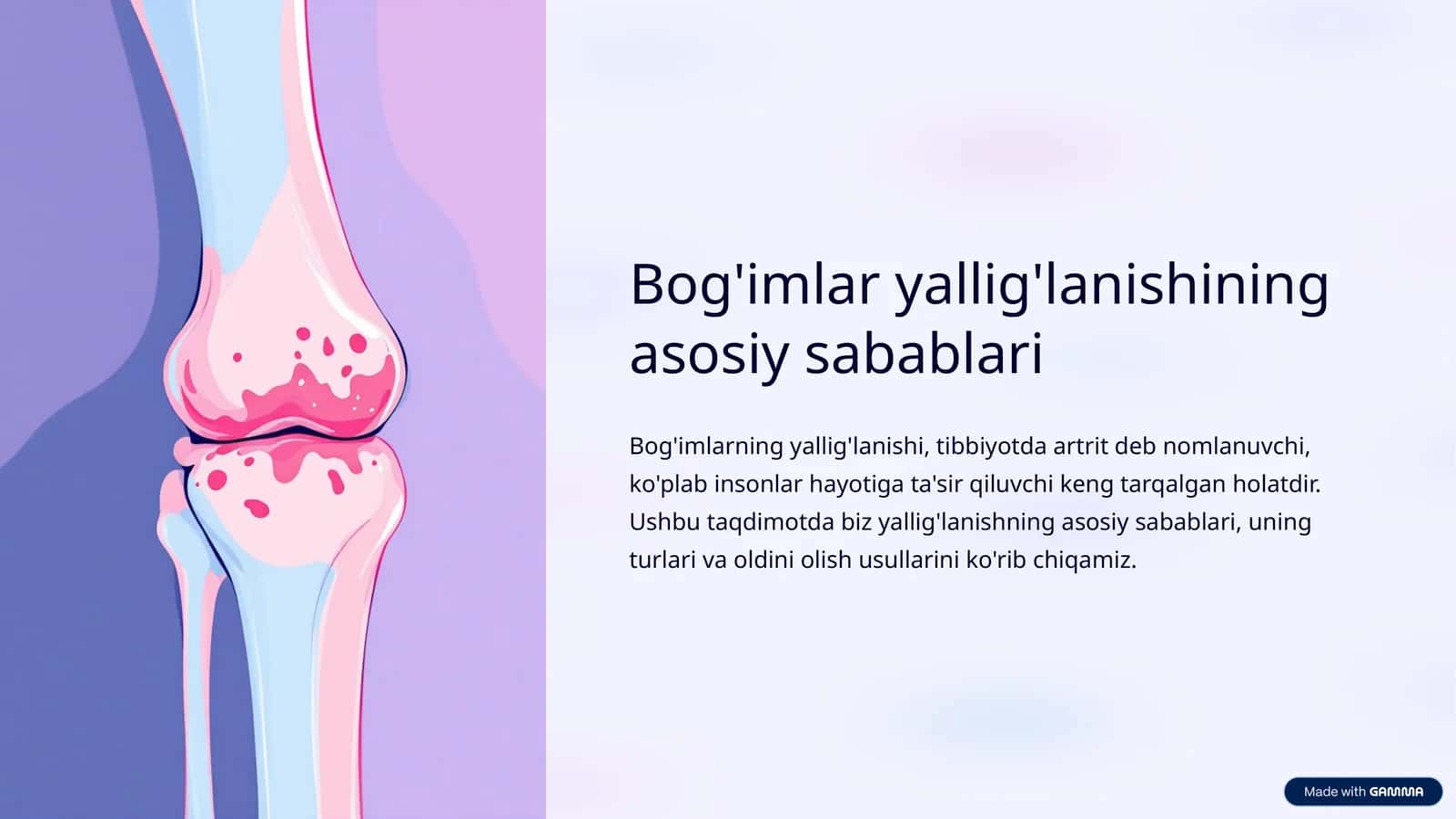 Bog'imlar yallig'lanishining asosiy sabablari 1