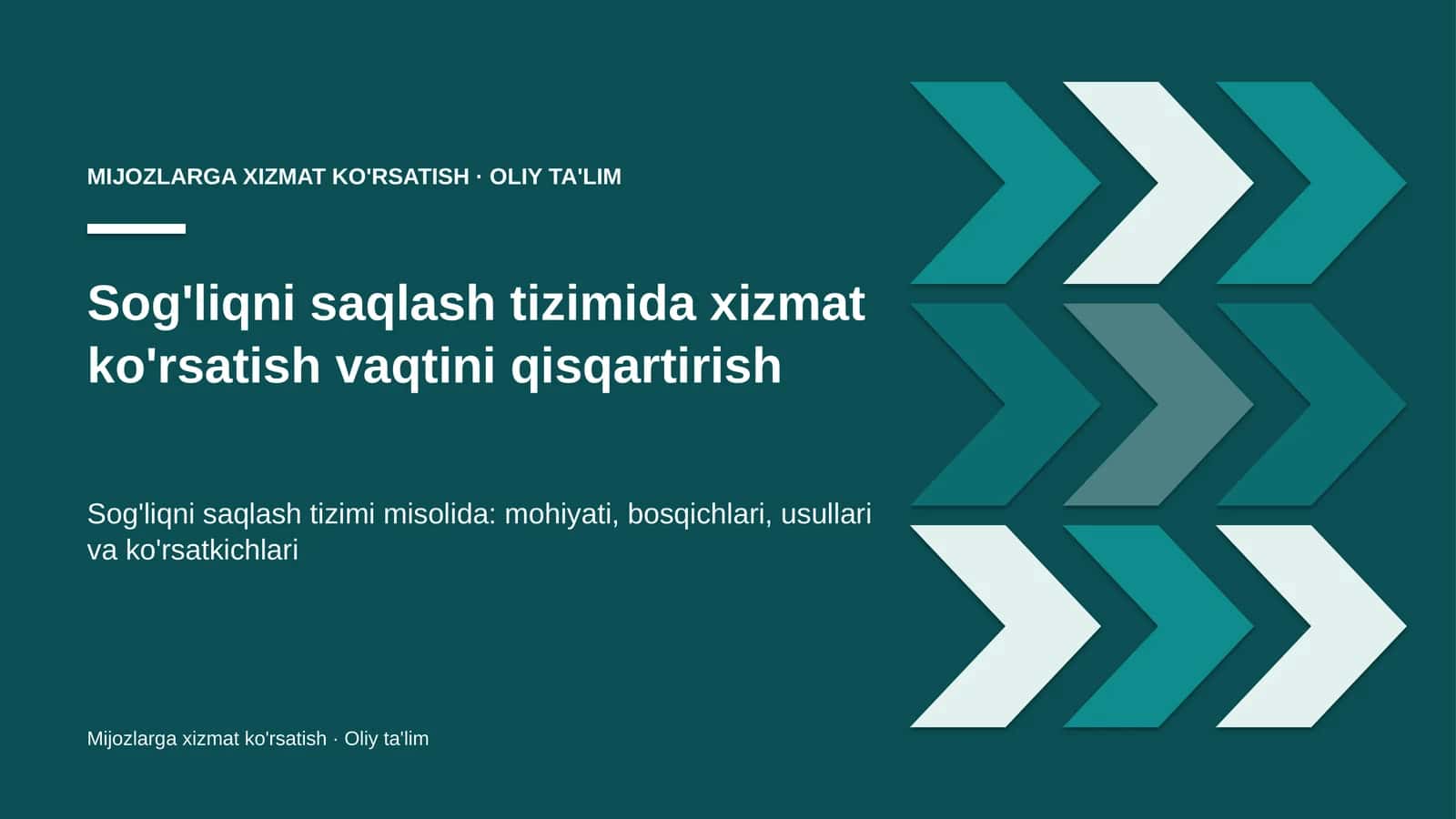 sog'liqni saqlash tizimida xizmat ko'rsatish vaqtini qisqartirish 4216 1