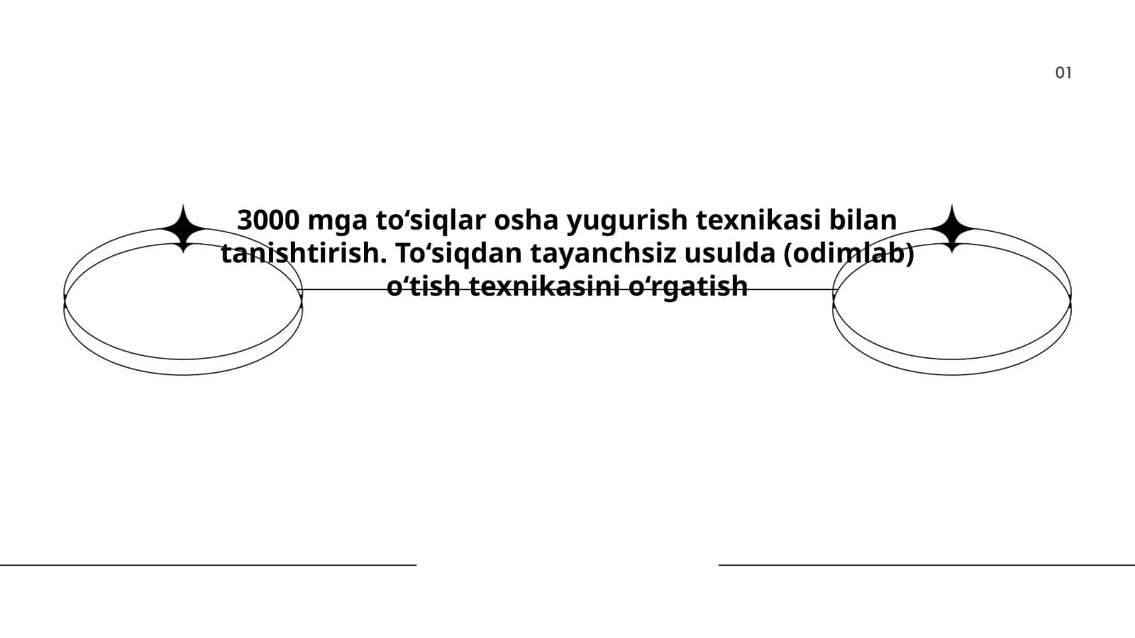 3000 mga to‘siqlar osha yugurish texnikasi bilan tanishtirish 1