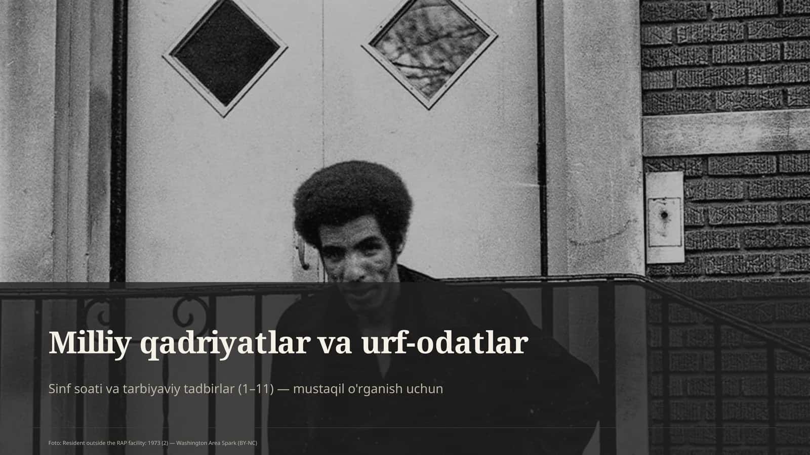 Milliy qadriyatlar va urf-odatlar 1
