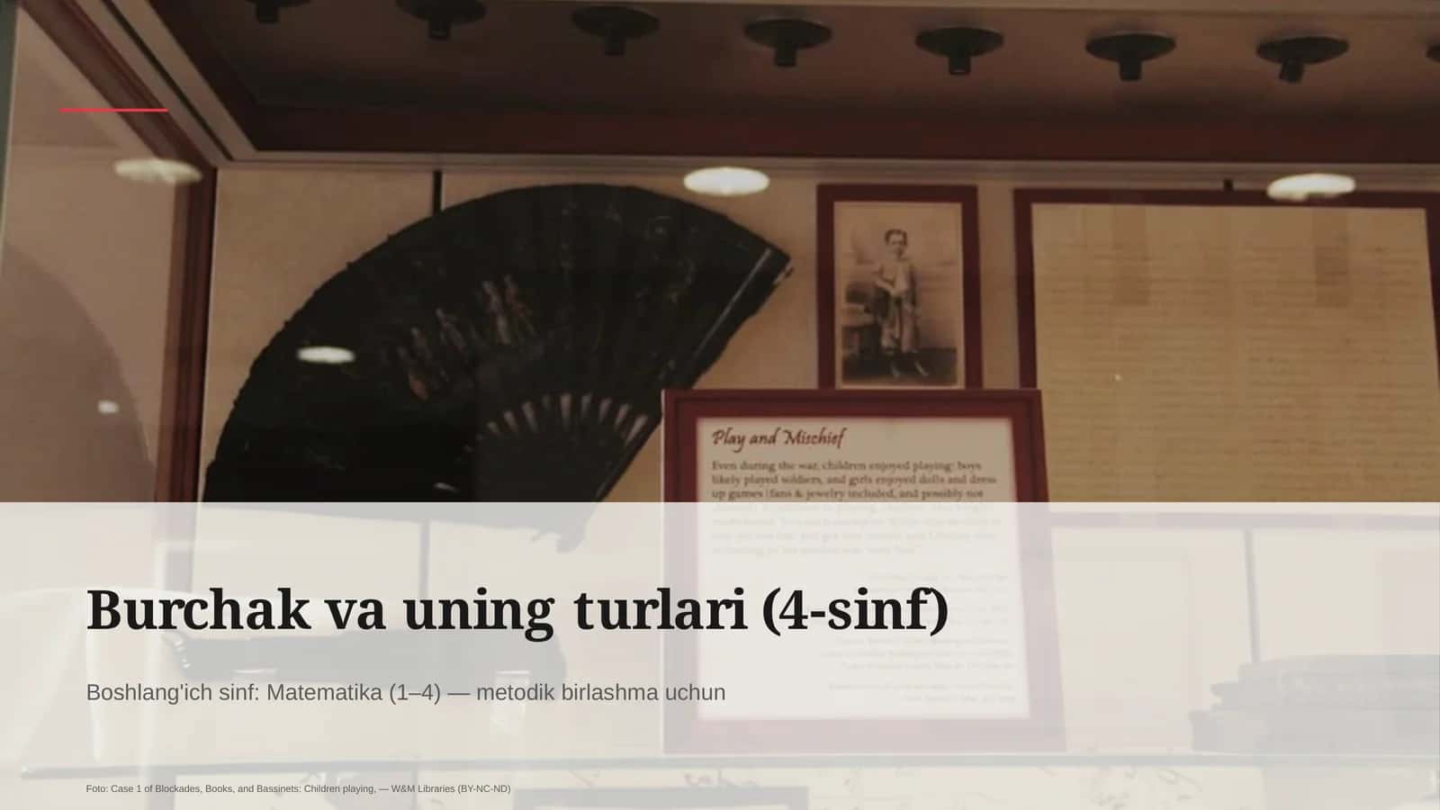 Burchak va uning turlari (4-sinf) 1