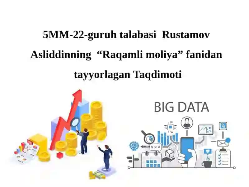 "Raqamli moliya" 1
