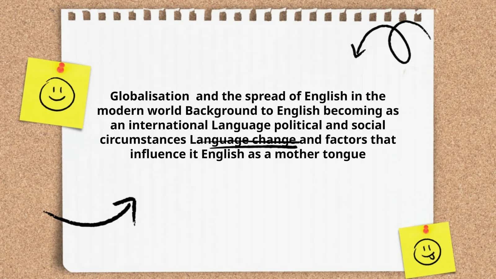 Globalisation and the spread of English in the modern world 1