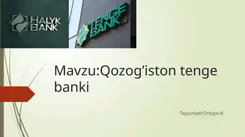 Qozog’iston Xalqbanki 1