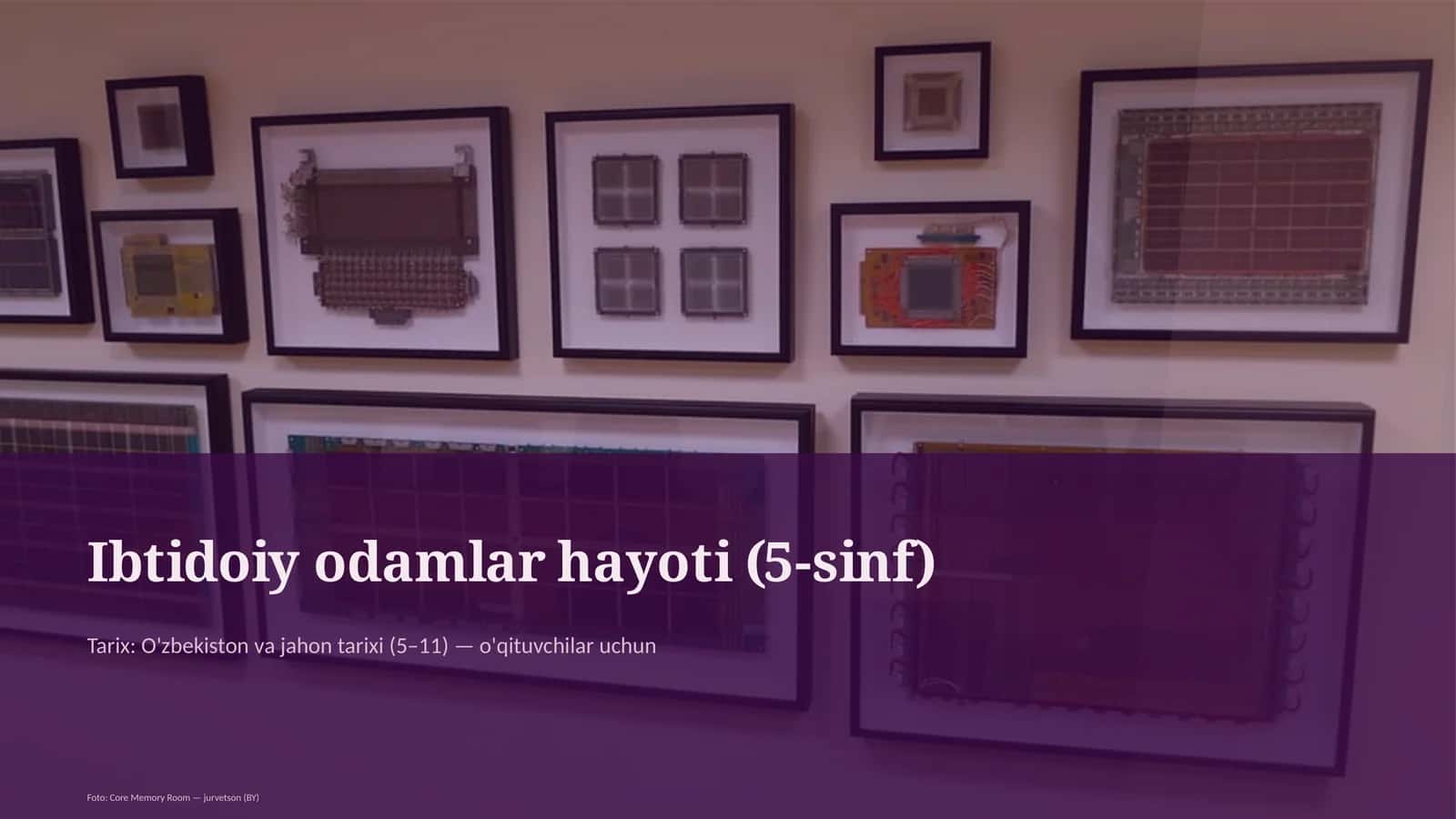Ibtidoiy odamlar hayoti (5-sinf) 1
