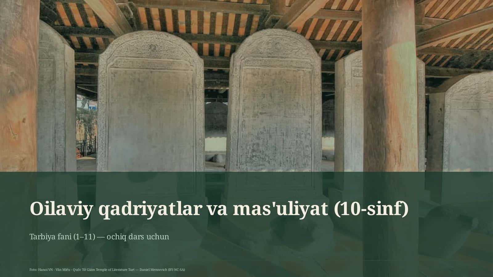 Oilaviy qadriyatlar va mas'uliyat (10-sinf) 1