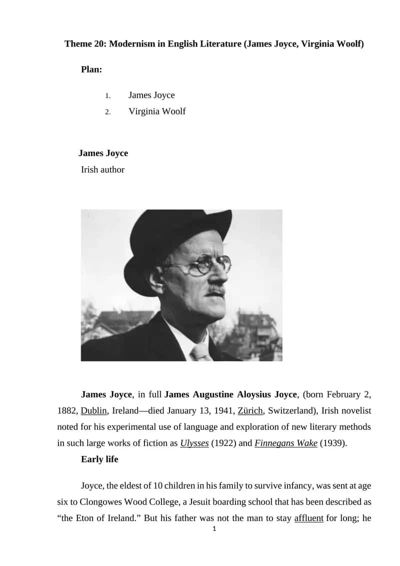 James Joyce 1