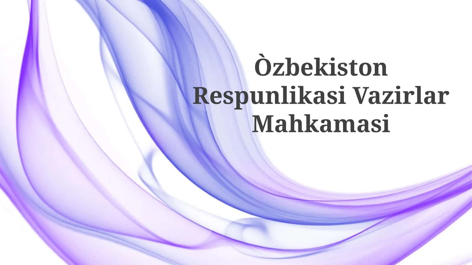 Vazirlar Mahkamasi 1
