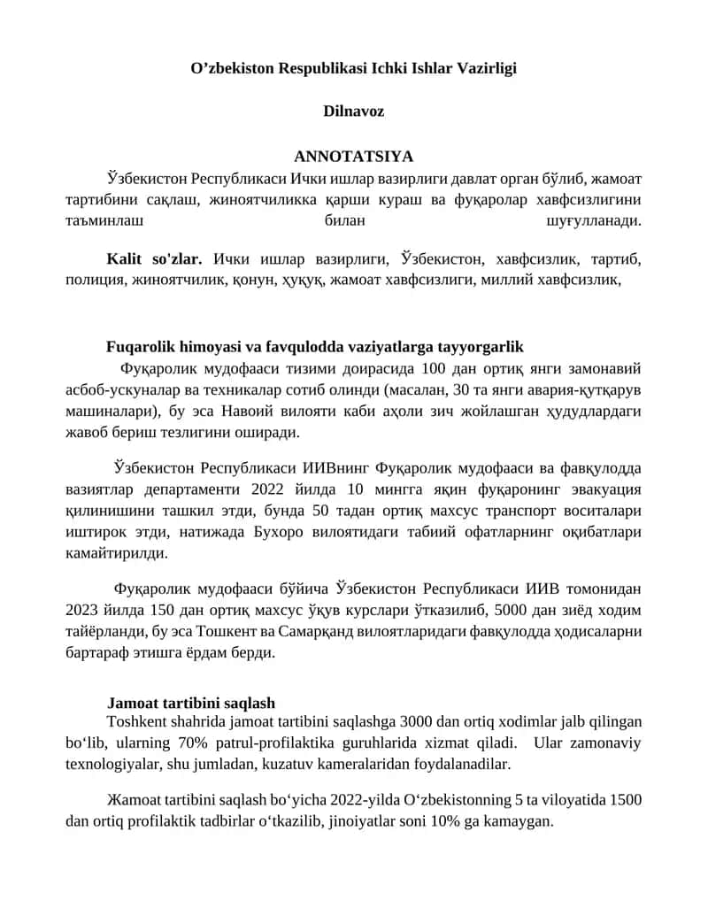 Fuqarolik himoyasi va favqulodda vaziyatlarga tayyorgarlik 1