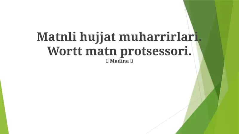 Matn Muharrirlari 1