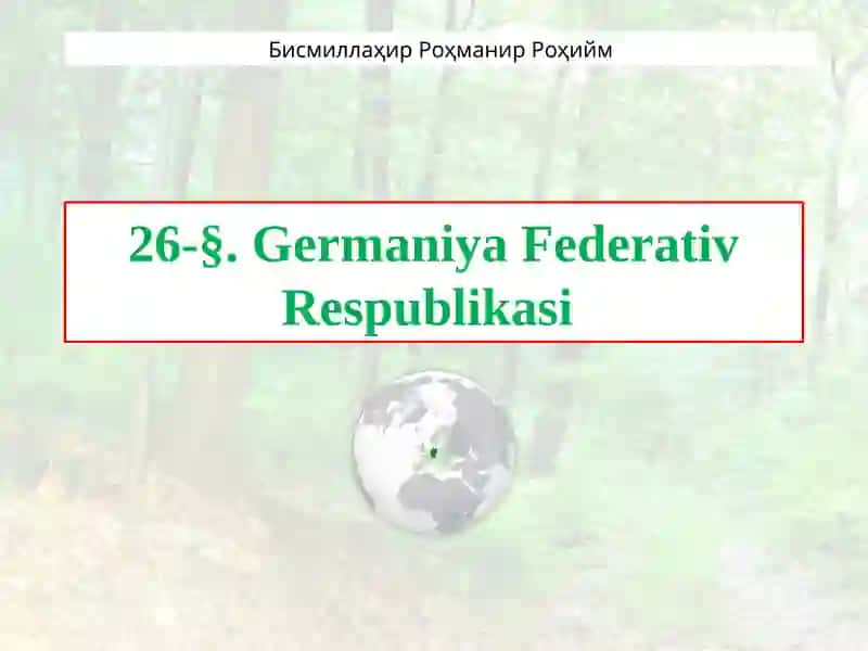 Germaniya Federativ Respublikasi